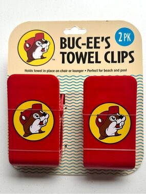 Buc-ee's Red Towel Clips - 2 Pack